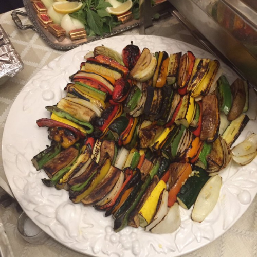 Vegetarian Kabob - Grilled vegetable skewers
