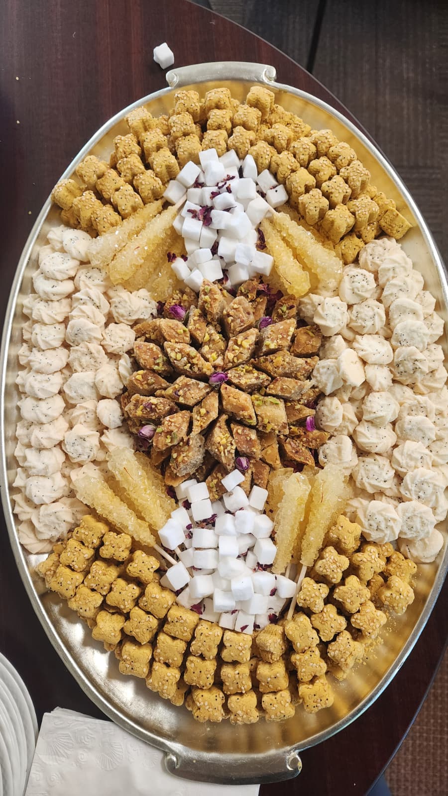 Persian dessert and sweets platter for catering